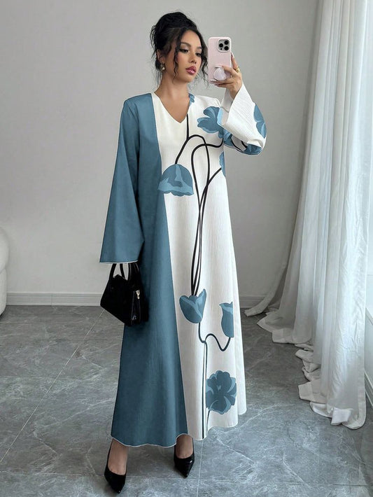 Ghazi Fabric Silk Floral Digital Print Long Maxi – Unstitched ( | NOOR-E-BAHAAR by Ghazi FabricGF-NB-569-9