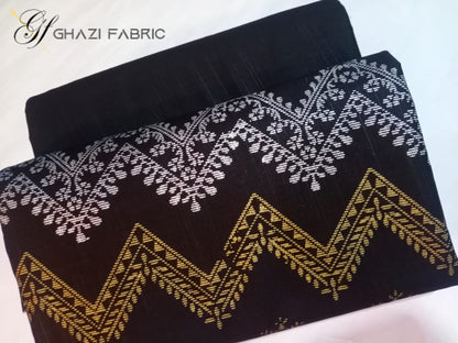 Ghazi Fabric – Khaddar-e-Khaas – KHK-01 Black (Unstitched)
