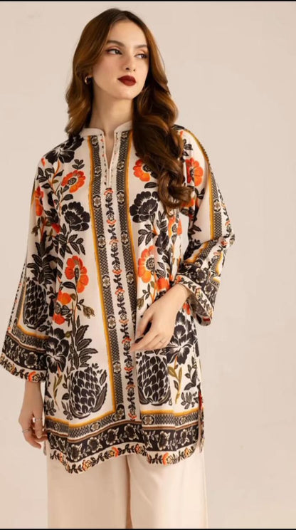 Digital Printed 2-Piece Suit Unstitched | NOOR-E-BAHAAR by Ghazi Fabric DTRS78-4S