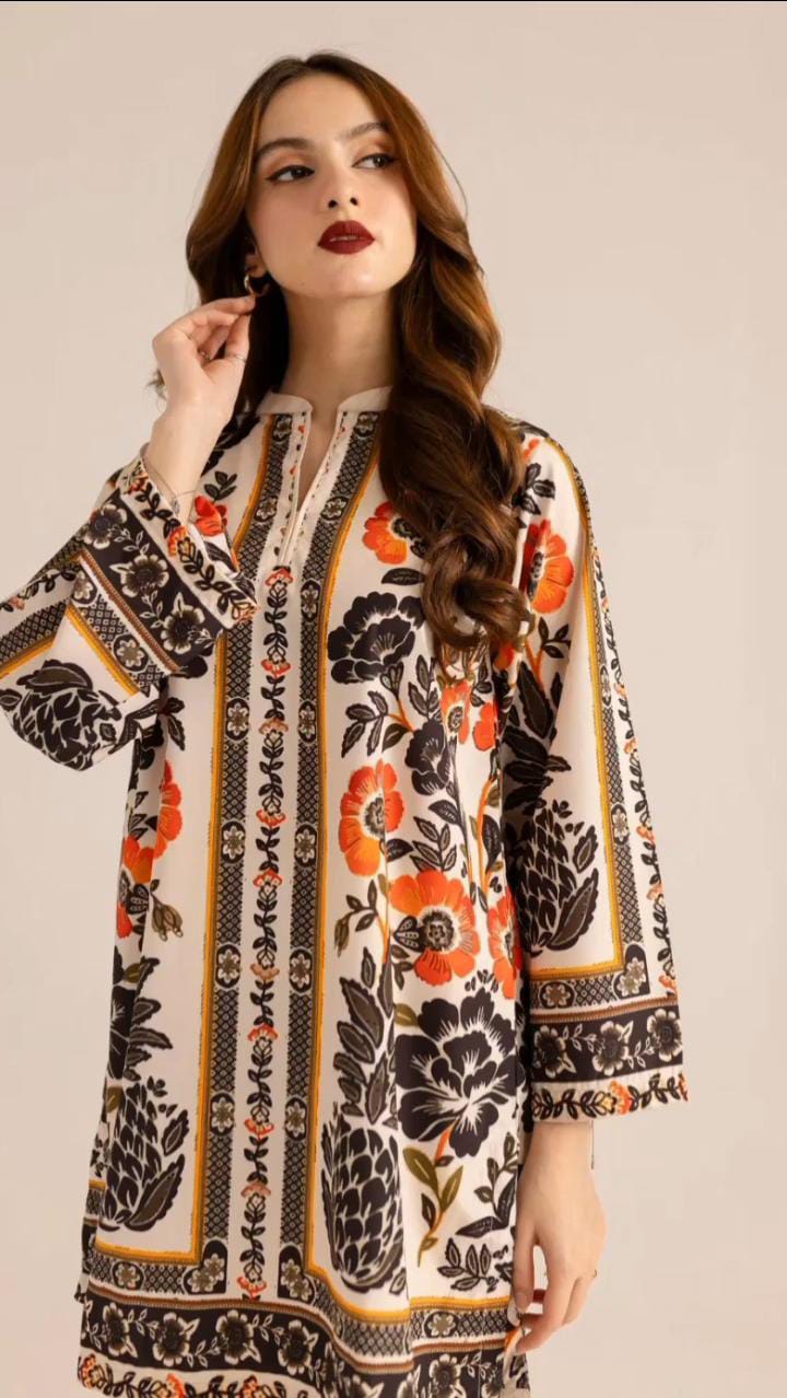 Digital Printed 2-Piece Suit Unstitched | NOOR-E-BAHAAR by Ghazi Fabric DTRS78-4S