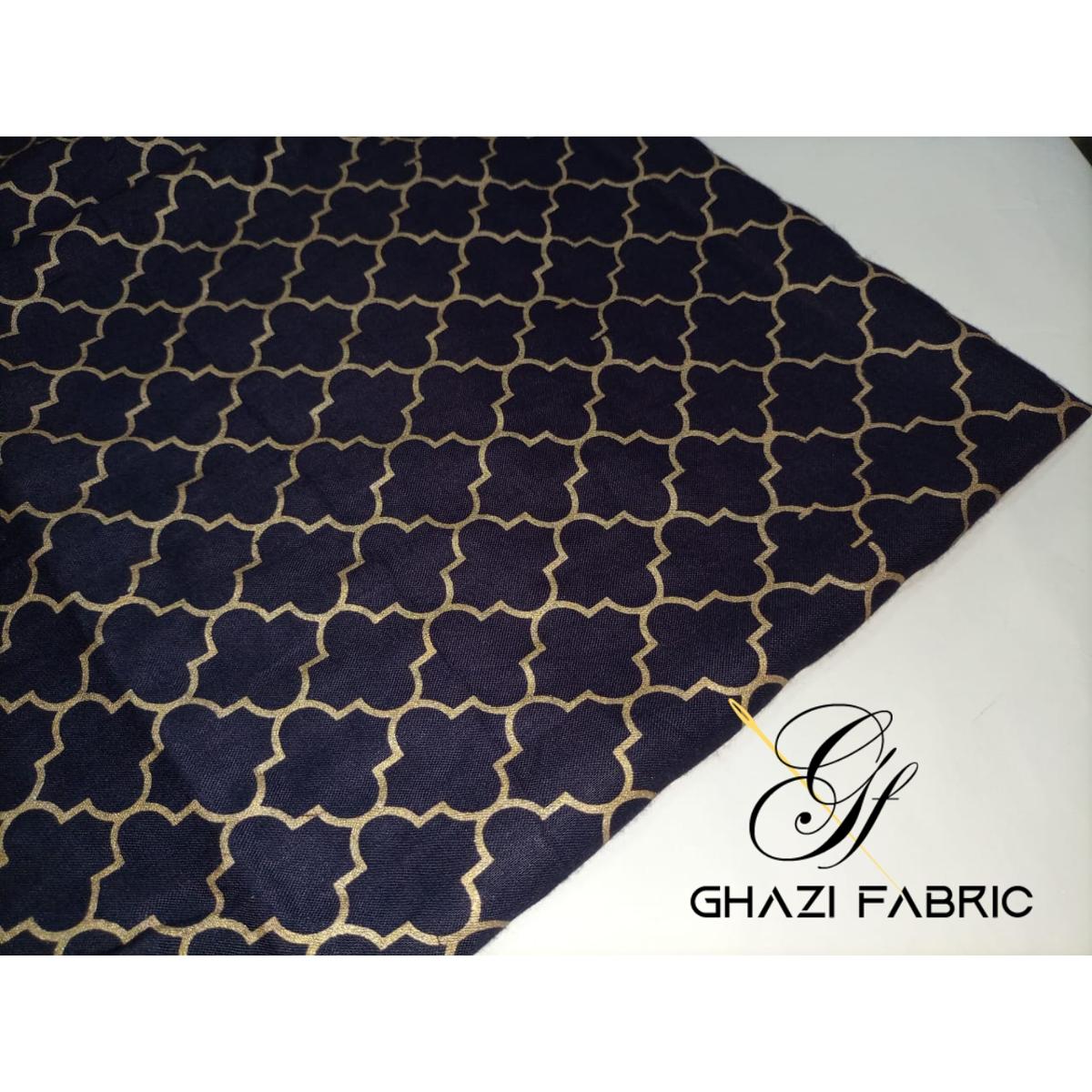 Ghazi Fabric Unstitched Shirt \ Trouser 1 Piece Suit For Women - Premium Quality Fabric Gdt4: Fashionable And Long-Lasting Style For Elegance