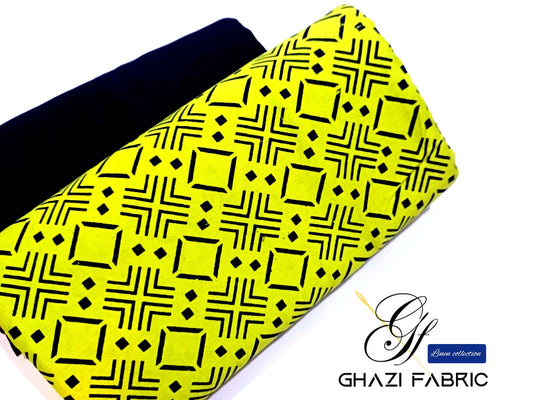 Ghazi fabric Rungrez Collection Unstitched 2 piece suit for women