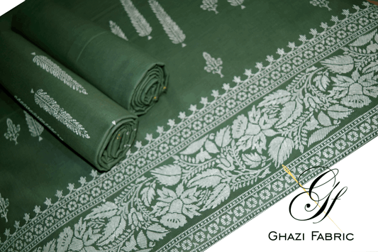 Ghazi fabric BlueBell Series Unstitched 3piece Suit For Women/girl (BB5823/3)