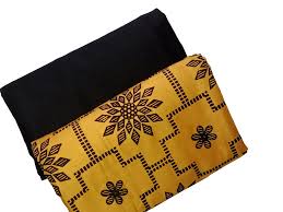 Ghazi fabric Unstitched Linen 2 piece suit for women Feroza series mustard with black trouser(Fz series-00131/8)