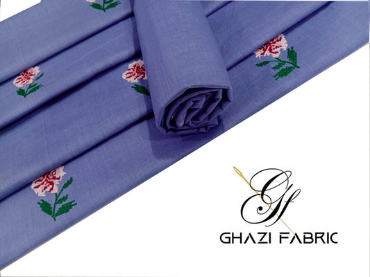 Embroidered Value Blue  Lawn 2 Piece Suit – Noor-e-Bahar | Ghazi Fabric GF-NB-598