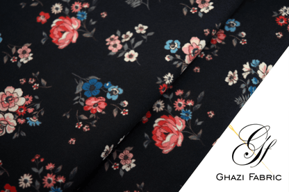 Ghazi fabric Unstitched  Grip Digital  collection digital print Shirt Piece  For Women (Uk series44456-9)