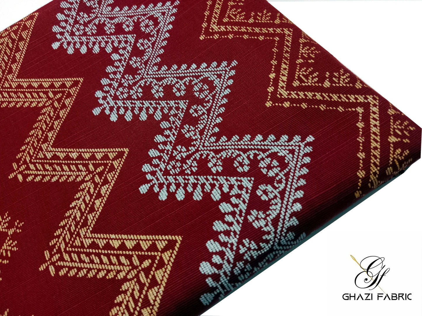 Ghazi Fabric – Khaddar-e-Khaas – KHK-07 Maroon (Unstitched)
