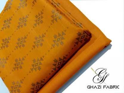 Ghazi Fabric – Khaddar-e-Khaas – KHK-04 Mustard (Unstitched)