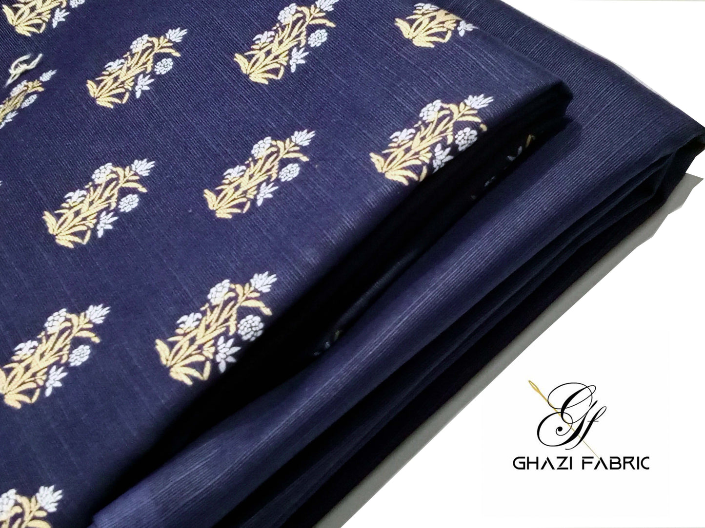 Ghazi Fabric – Khaddar-e-Khaas – KHK-02 Navy Blue (Unstitched)
