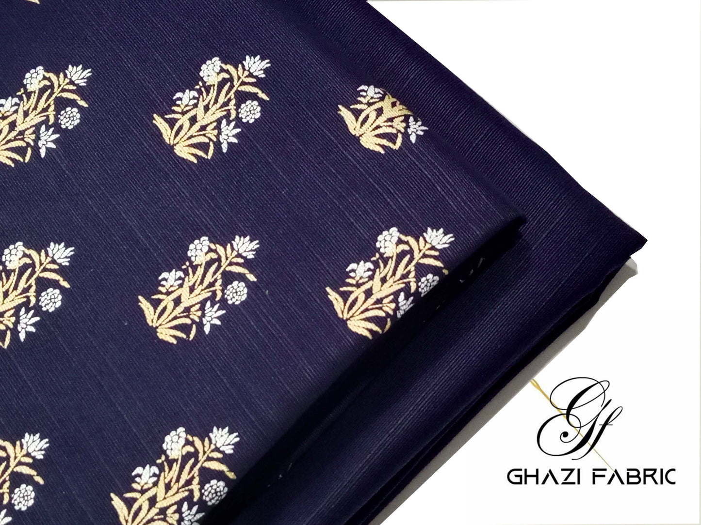 Ghazi Fabric – Khaddar-e-Khaas – KHK-02 Navy Blue (Unstitched)