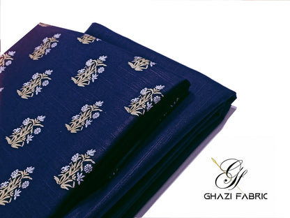Ghazi Fabric – Khaddar-e-Khaas – KHK-02 Navy Blue (Unstitched)