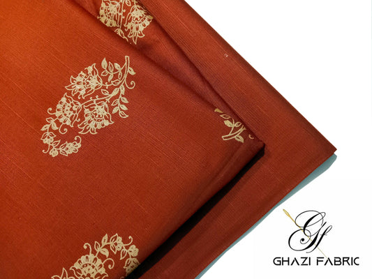 Ghazi Fabric – Khaddar-e-Khaas – KHK-03 Rust (Unstitched)