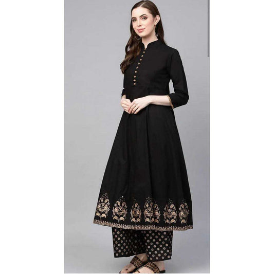 Ghazi fabric Stitched Linen Long Frock with Trouser