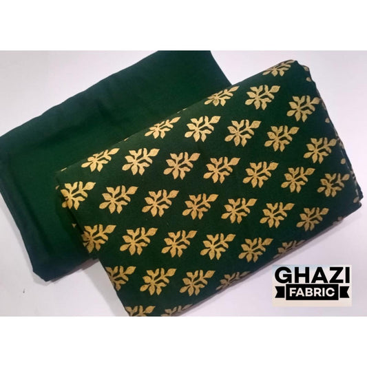 Ghazi fabric Unstitched Linen Shirt and Trouser 2 piece