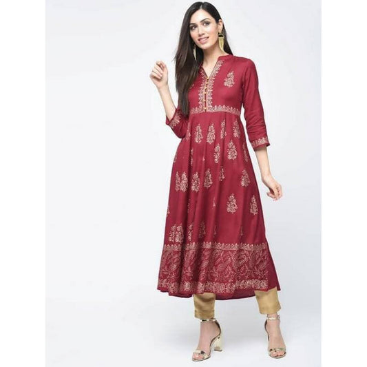 Ghazi fabric Stitched Linen Frock Gull-E-Maryam Collection