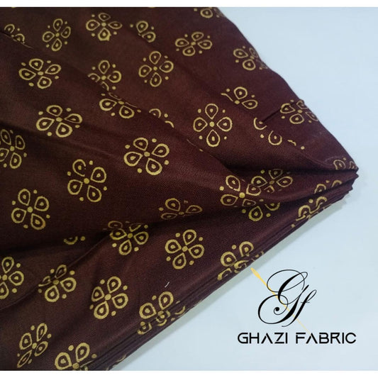 Ghazi fabric Unstitched Linen Shirt/1 piece