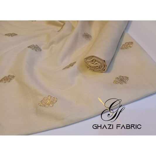 Ghazi fabric Unstitched Lawn Cotton 2 Piece